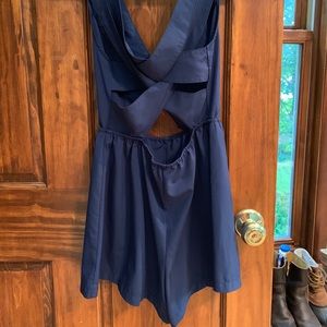 Tobi Other - Tobi Crossback Front Cut Out Navy Romper S Tobi Other - Tobi Crossback Front Cut Out Navy Romper S